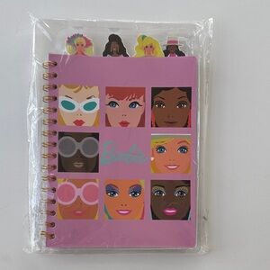 Barbie Pink Character Faces Notebook With Tabs